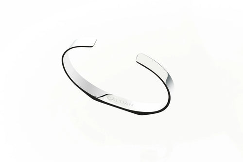 Caltian stainless steel signet cuff bracelet mens jewelry